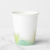 Groen Liefde Op Het Eerste Spuitje Bruidsfeest Papieren Bekers (Achterkant)