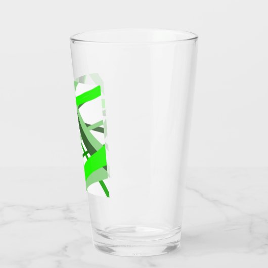 Groen lijnglas glas (Links)