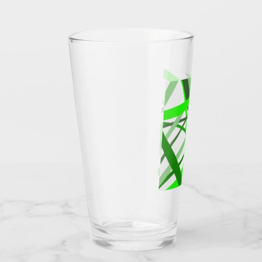 Groen lijnglas glas