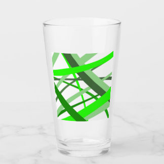 Groen lijnglas glas