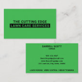 Groen lijnzorgaanbod visitekaartje (Voorkant / Achterkant)