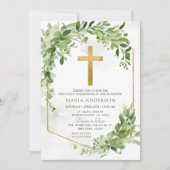 Groen Lijst Eerste Heilige Communie Kaart (Voorkant)