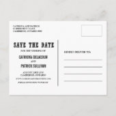 Groen Lijst Foto Opslaan van de Datum Briefkaart (Achterkant)