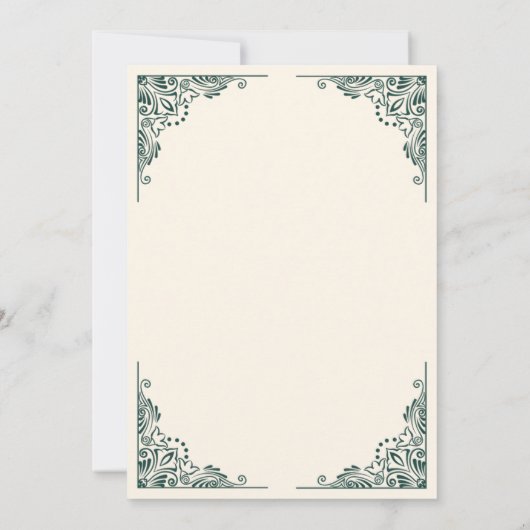 Groen Lijst  islamitische geloofsbelijdenis Kaart (Achterkant)