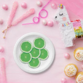 Groen Limoen Fruit Papieren Bordje (Feest)
