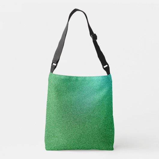 Groen-Limoen gradiënt Glitters dwars-Lichaamszak Crossbody Tas (Achterkant)