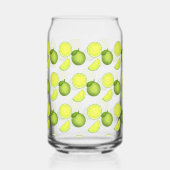 Groen Limoen Patroon Blikvorm Glas (Voorkant)