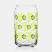 Groen Limoen Patroon Blikvorm Glas (Links)