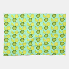 Groen Limoen Patroon Theedoek
