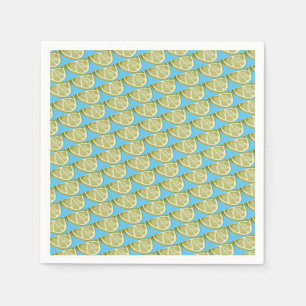 Groen Limoen-segmentpatroon Servet