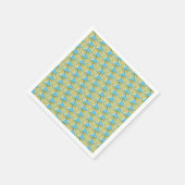 Groen Limoen-segmentpatroon Servet (Hoek)