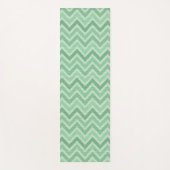 Groen linnen Chevron Yogamat (Voorkant)