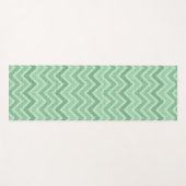 Groen linnen Chevron Yogamat (Voorkant (horizontaal))