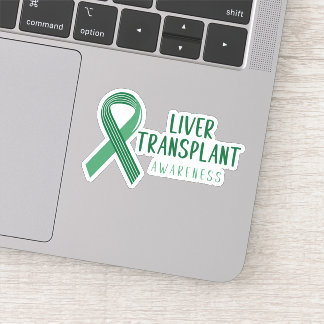 Groen Lint-bewustzijn bij levertransplantatie Sticker