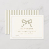 Groen lint Geslacht neutrale luier loterij Informatiekaartje