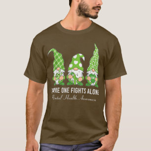 Groen lint Gnome One vecht alleen tegen geestelijk T-shirt