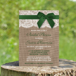 Groen lint op Vrijgezellenfeest op schoot en kant Kaart