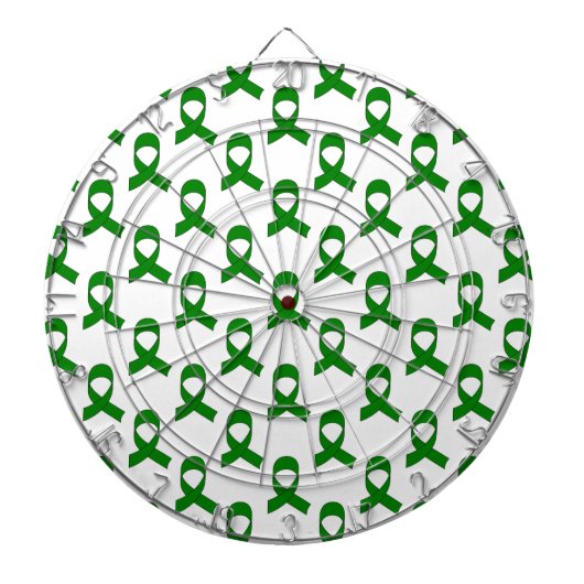 Groen Lint Patroon Dartbord (Voorkant)