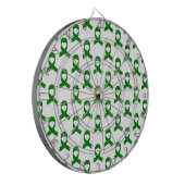 Groen Lint Patroon Dartbord (Voorkant Links)