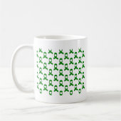 Groen Lint Patroon Koffiemok (Links)