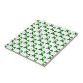 Groen Lint Patroon Tegeltje (Zijkant)