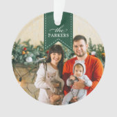 Groen lint | Persoonlijke vakantiefoto Ornament (voorkant)