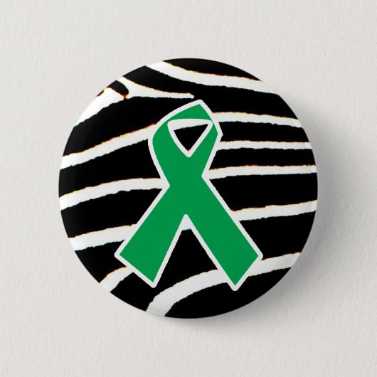 Groen Lint Ronde Button 5,7 Cm (Voorkant)