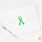 Groen lint ronde sticker (Envelop)