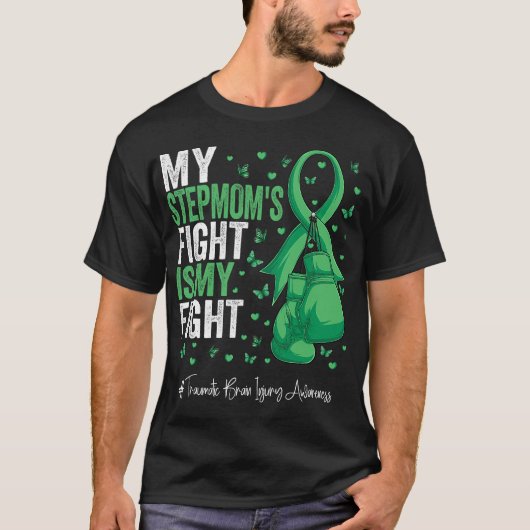 Groen lint stiefmoeder traumatisch hersenletsel AW T-shirt (Voorkant)