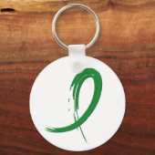Groen lintje A4 van nierziekte Sleutelhanger (Voorkant)