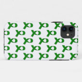 Groen lintpatroon Case-Mate iPhone case (Achterkant (horizontaal))