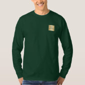 Groen Logo Kerst Personeel Dienend Kerstvreugde T-shirt (Voorkant)