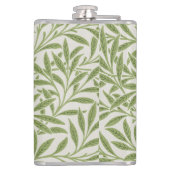  groen logo met bladeren heupfles (Achterkant)