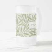  groen logo met bladeren matglas bierpul (Voorkant rechts)