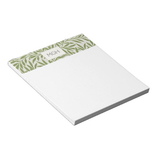  groen logo met bladeren notitieblok (Schuin)