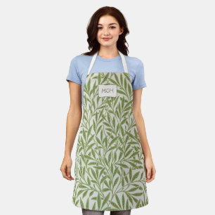 groen logo met bladeren schort