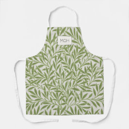  groen logo met bladeren schort