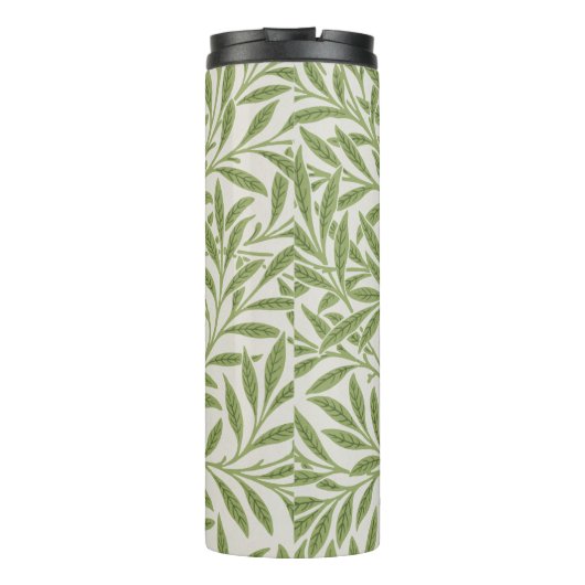 groen logo met bladeren thermosbeker (Achterkant)