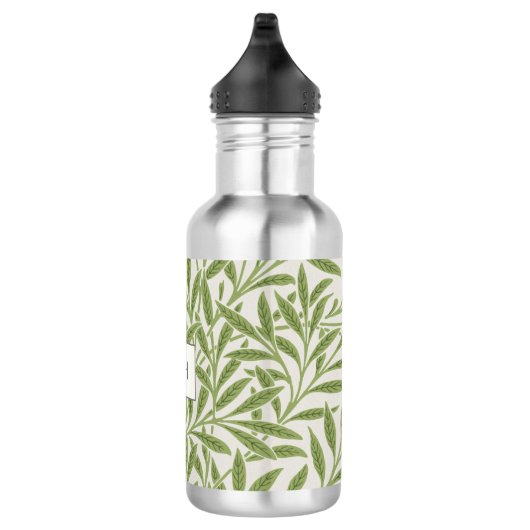  groen logo met bladeren waterfles  (Rechts)