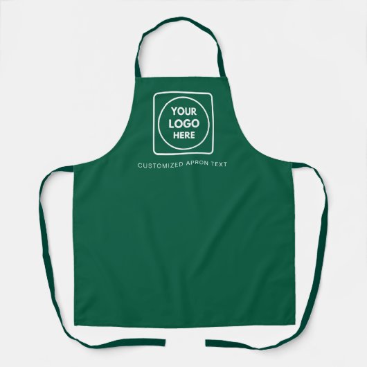 Groen logo-ontwerp voor promotie schort (Voorkant)