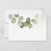 Groen Loof Eucalyptus Bedankkaart (Achterkant)