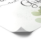 Groen Loof Eucalyptus Poster (Hoek)