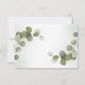Groen Loof Eucalyptus RSVP Kaart (Achterkant)