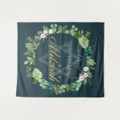 GROEN LOOF WATERVERF BAR MITZVAH WELKOM WANDKLEED (Voorkant (horizontaal))