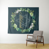 GROEN LOOF WATERVERF BAR MITZVAH WELKOM WANDKLEED (In Situ (horizontaal))