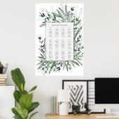  groen loofgoed, ZITPLAATS Poster (Thuiskantoor)