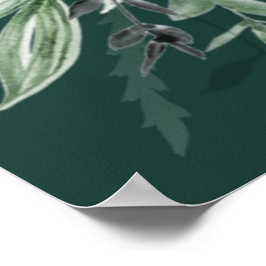 groen loofgoed, ZITPLAATS Poster (Hoek)