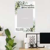 Groen Loofwerk Boho Bruidsfeest Foto Requisiet Poster (Thuiskantoor)
