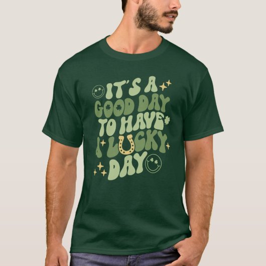Groen Lucky T-shirt (Voorkant)