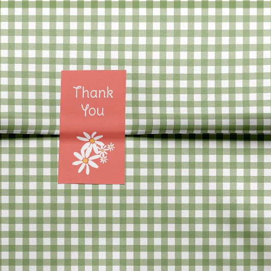 Groen - Maak mijn Daisy Gingham Tissuepapier